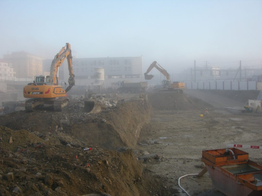 Gestion des terres excavées d’un site pollué à Fribourg (Suisse)