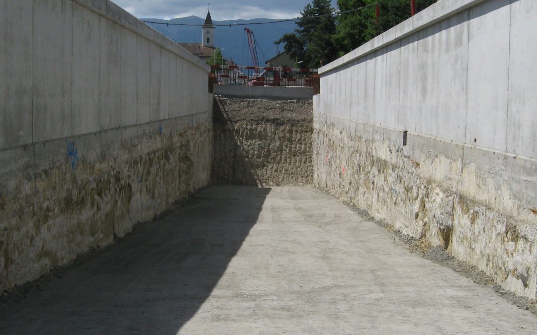 Covered trench – Tranchée Couverte Meyrin Village (Switzerland)