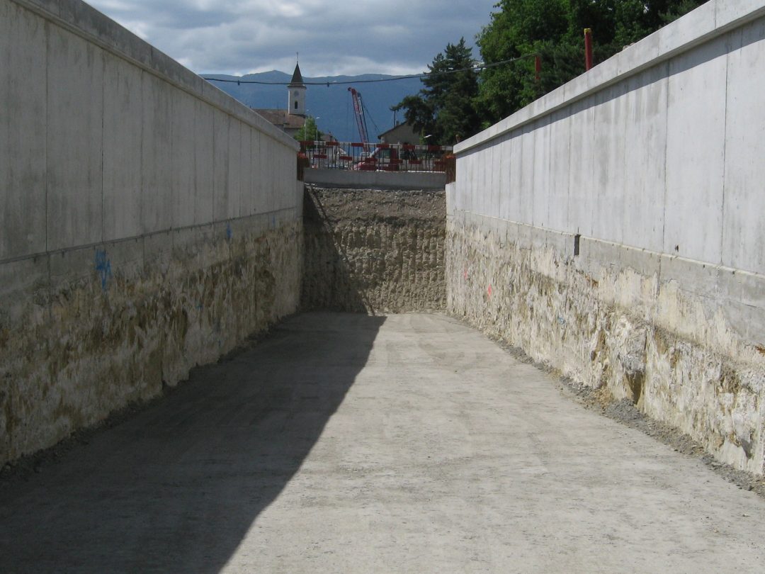 Covered trench – Tranchée Couverte Meyrin Village (Switzerland)