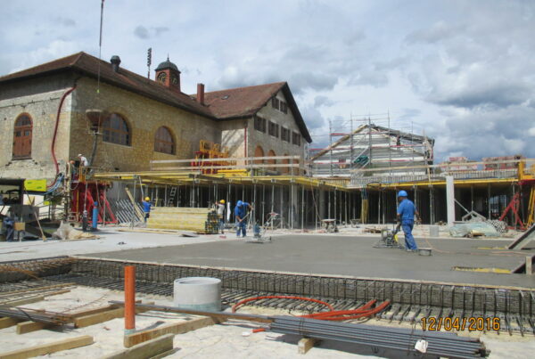 Parking semi-enterré