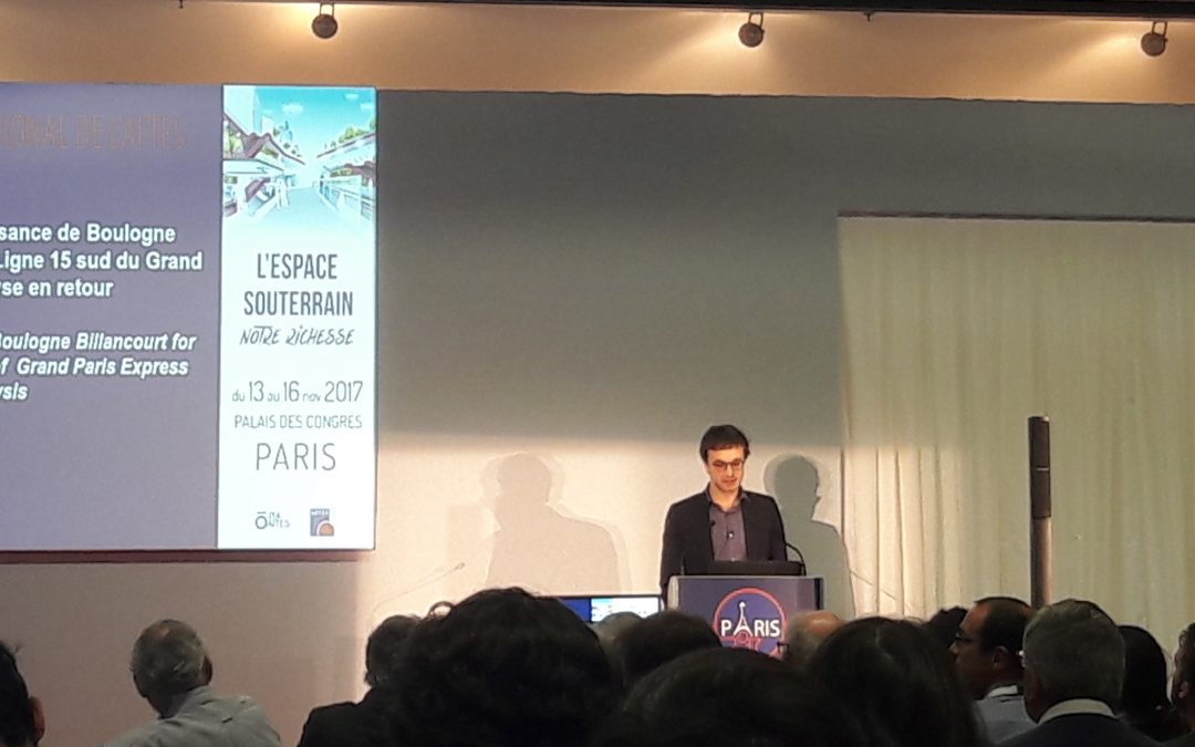 La presse en parle : intervention de GEOS au congrès international de l’AFTES dans le MONITEUR
