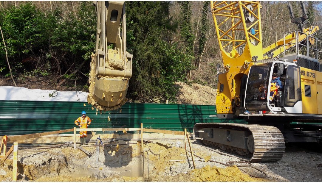 Meudon démarrage des travaux de paroi moulée