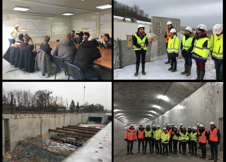 Visite du chantier de la RN19