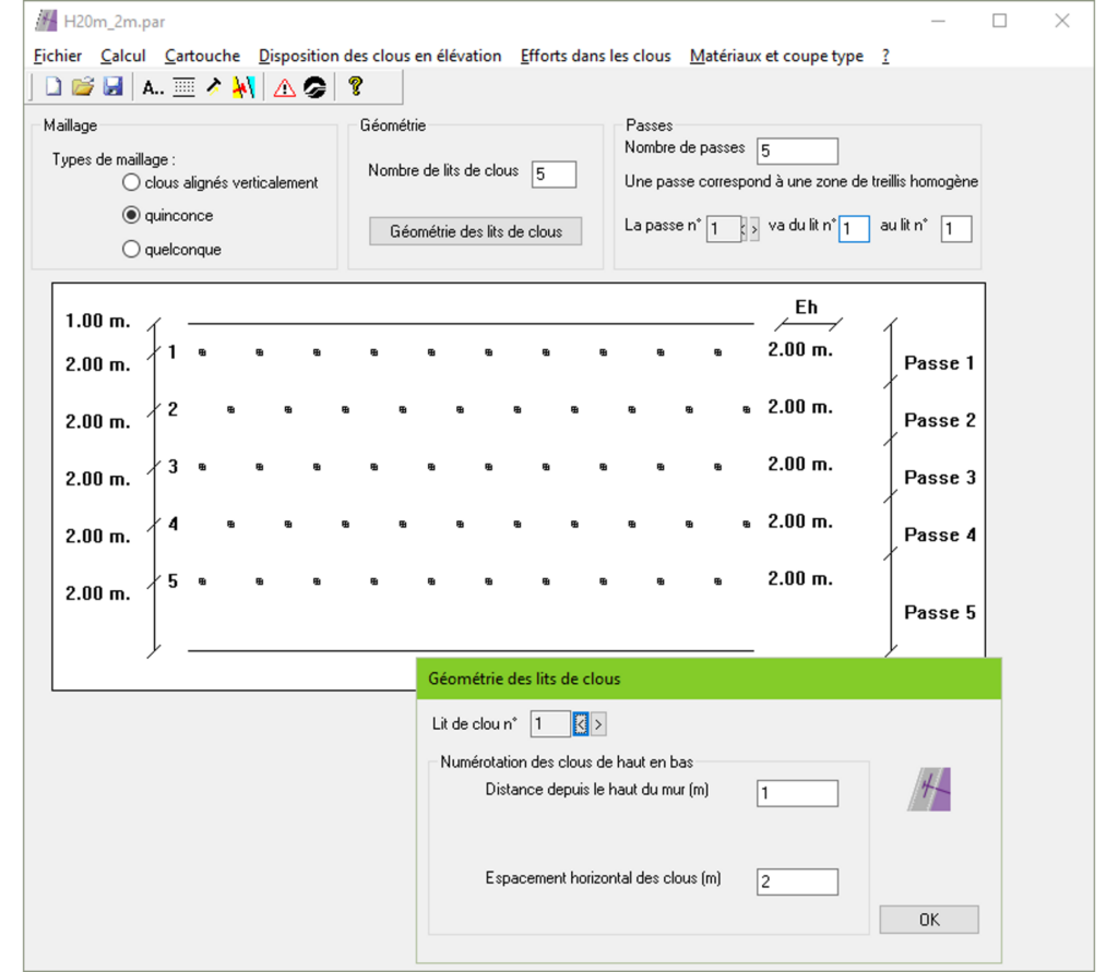 Saisie géometrie GEOSPAR Saisie géometrie GEOSPAR