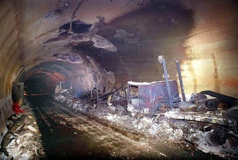 1999-2000 Rehabilitation of the Mont Blanc Tunnel in Chamonix